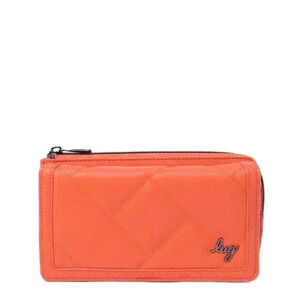 LUG Surrey Satin Luxe VL (Vegan Leather) RFID Wallet - Papaya
